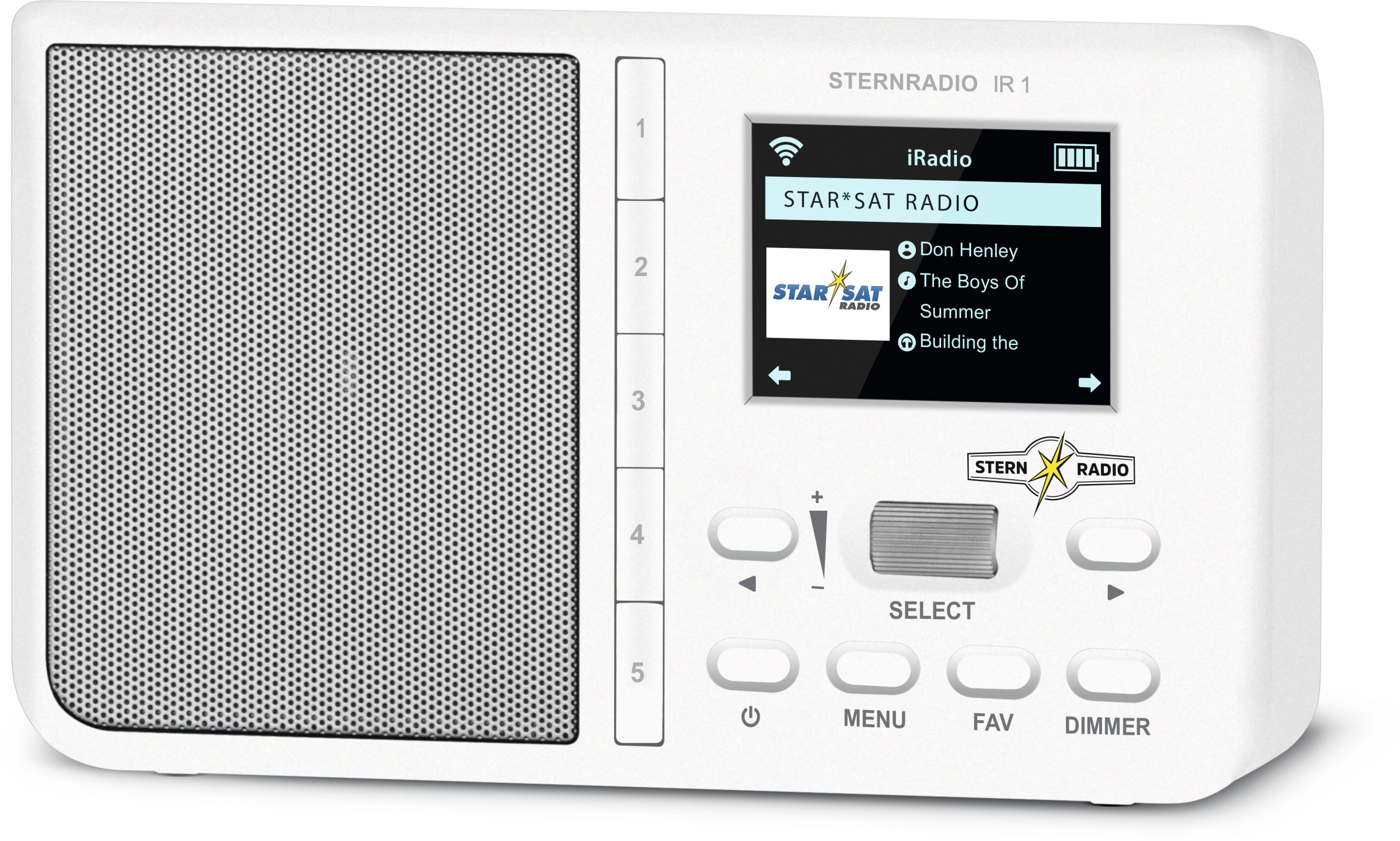 TECHNISAT STERNRADIO IR 2 weiss Internet Radio, EAN: 4019588139671