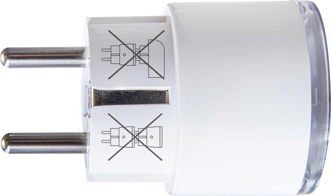 Close-up of the Shelly Plug S Gen3 with control button