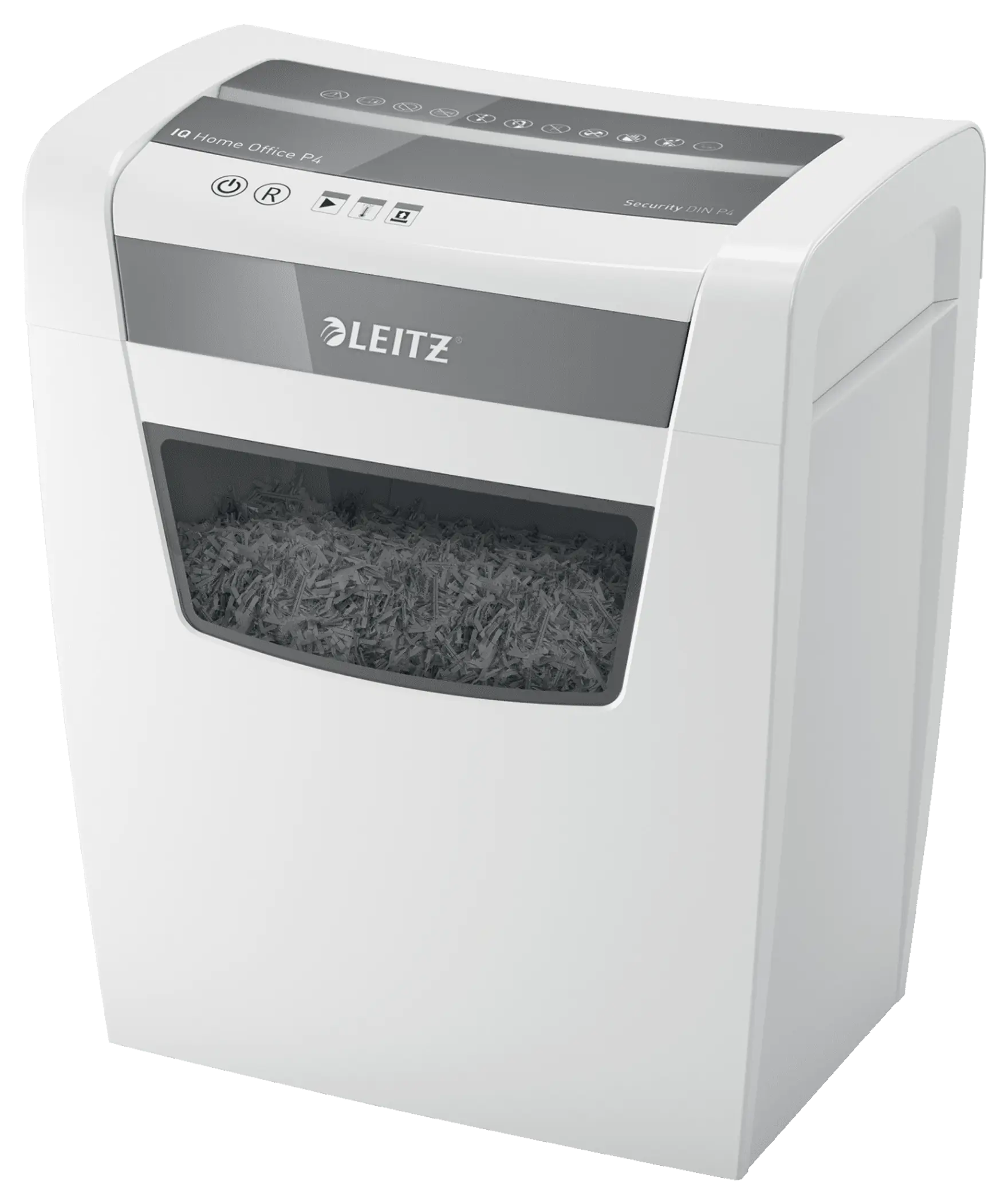 Leitz IQ document shredder Home Office security level P4, 4 x 28 mm, up to 10 sheets, white
