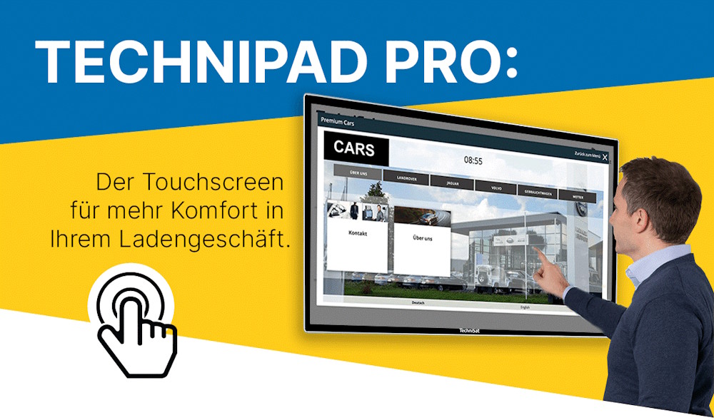 TechniSat TECHNIPAD PRO 43 Touch Display 43 inches – For intuitive control & professional applications TechniSat TECHNIPAD PRO 43 Touch Display 43 inches – For intuitive control & professional applications