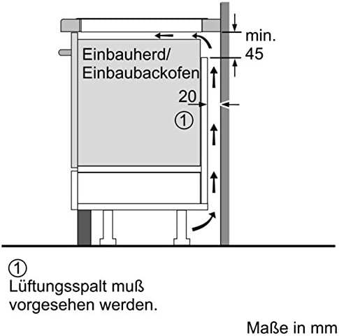 SIEMENS iQ700 Induktionskochfeld EX875KYW1E - Luftzirkulation