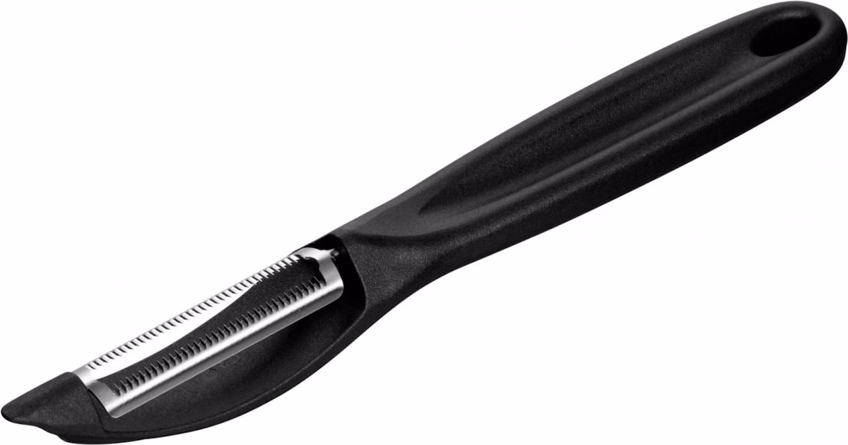 Detailed view of the ergonomic peeler