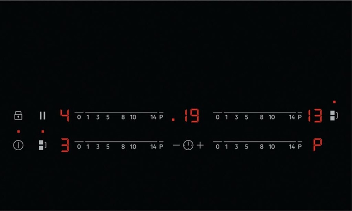 Close-up of the Direct-Control Slider Touch control panel in black
