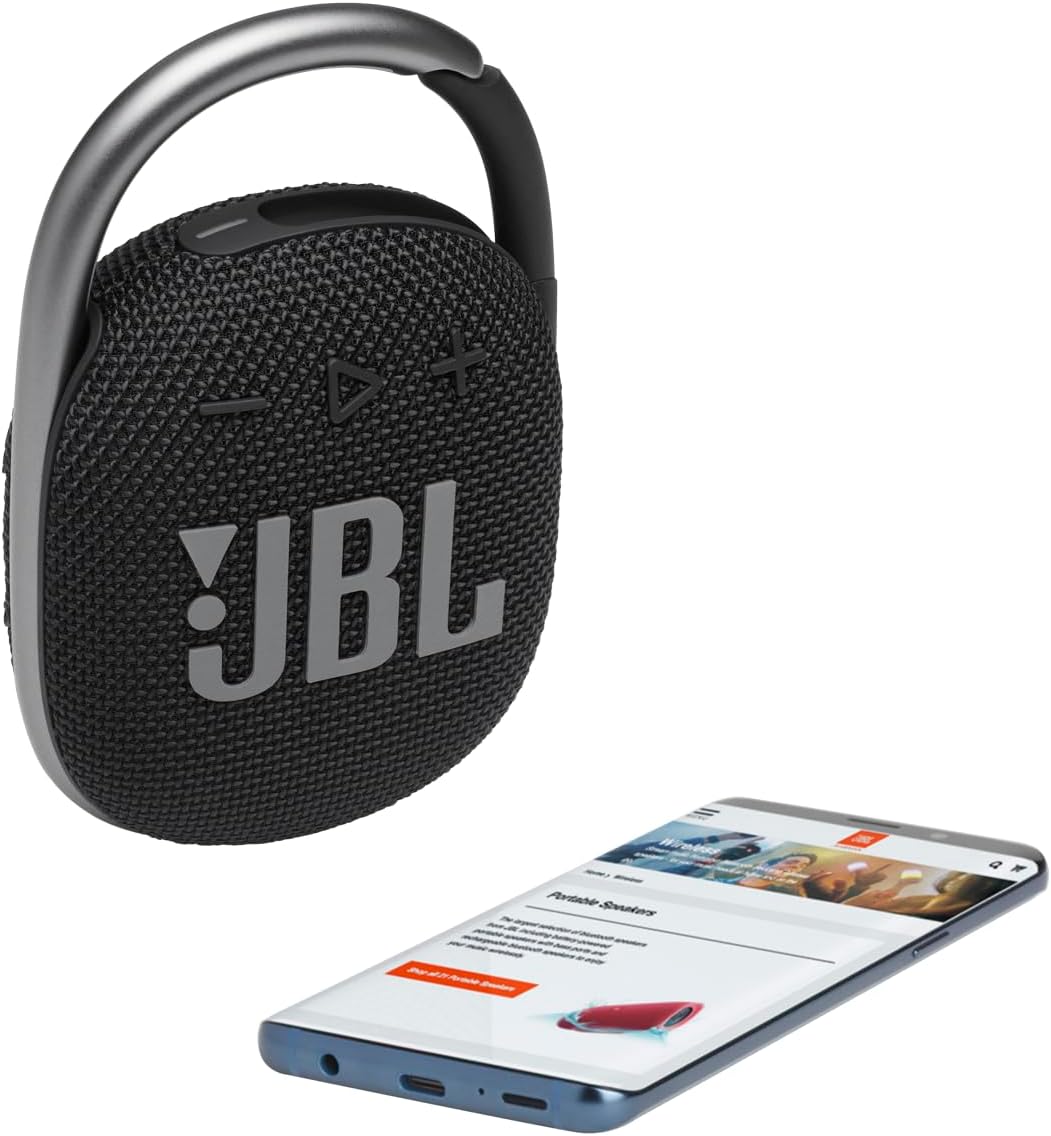 JBL Clip 4 Portable Speaker Black, Bluetooth 5.1, IP67