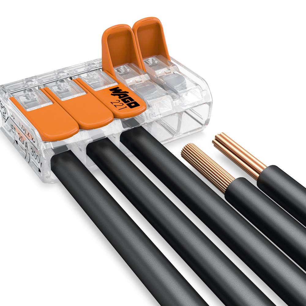 WAGO 221-415 COMPACT - 5 conductor connection terminal - 0.14-4 mm² - connection example