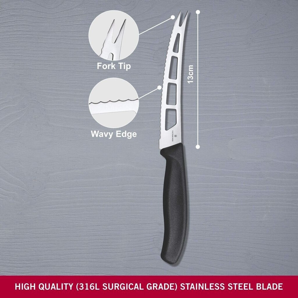 Graphic display of the Victorinox cheese knife dimensions