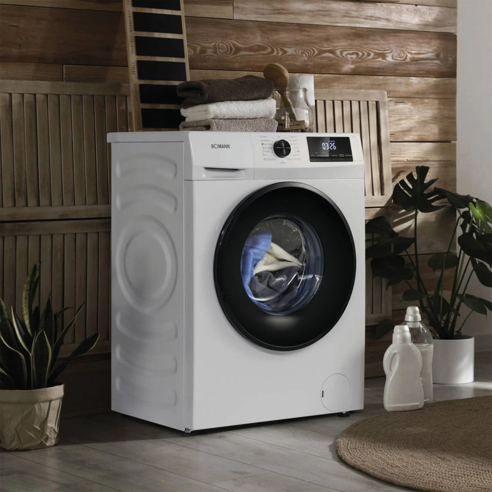 Bomann WA 7175 washing machine in a modern laundry room