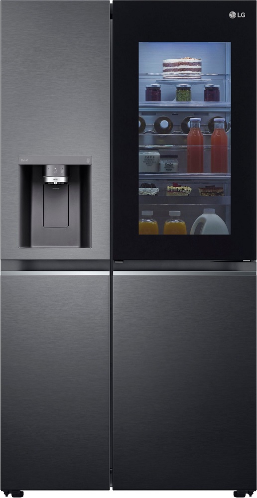 LG GSXV91MCAE Side-by-Side Refrigerator with Showcase Effect, Everything in View