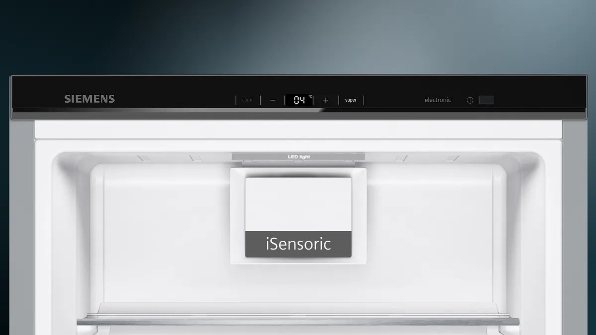 Digital LED display on the Siemens KS36VAXEP refrigerator