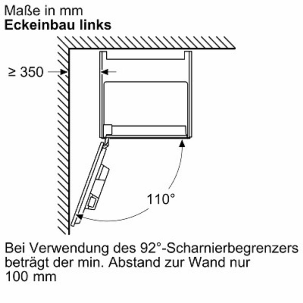 Schematic diagram of the installation process for the built-in Siemens coffee machine