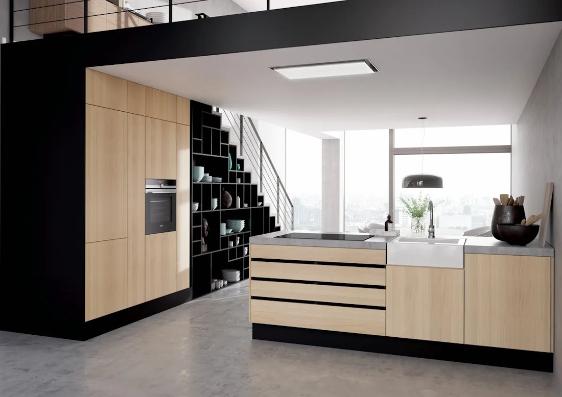 Siemens HB676G0S1 built-in oven in a modern kitchen with stainless steel