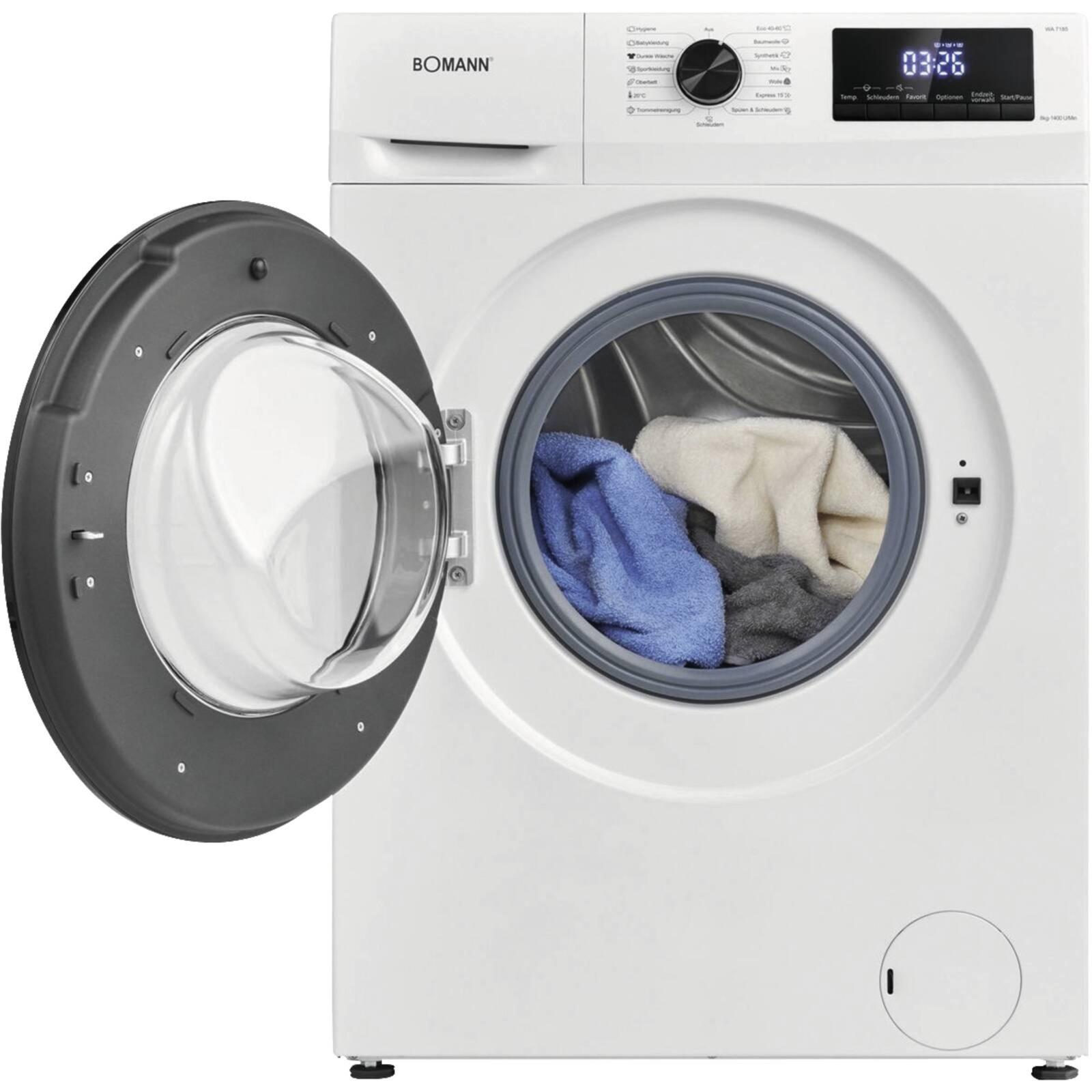Bomann WA 7175 washing machine with open drum