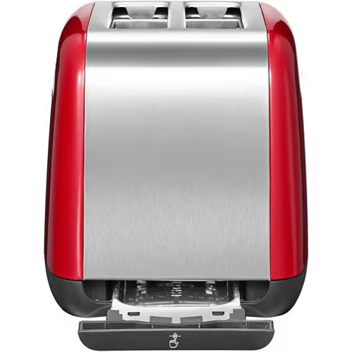 KitchenAid 5KMT221EER toaster, rear view with cable exit and smooth surface.