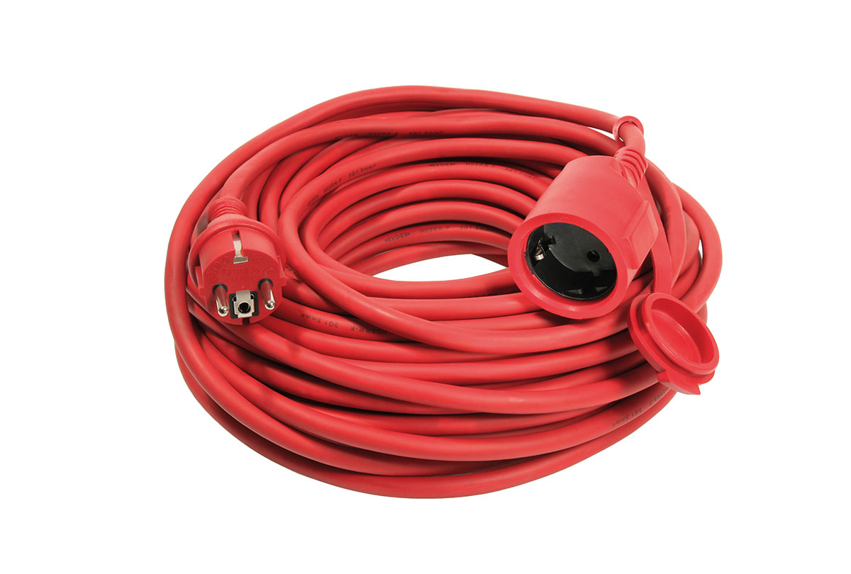 AS-SCHWABE 60272 Rubber extension cable IP44 5m Red