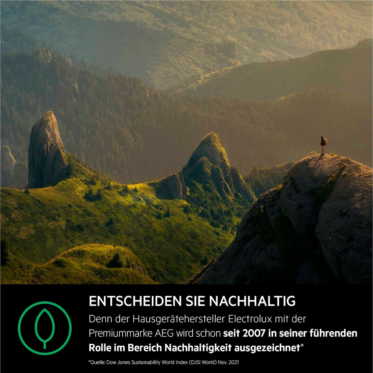 Graphic or notice on sustainable and gentle laundry care