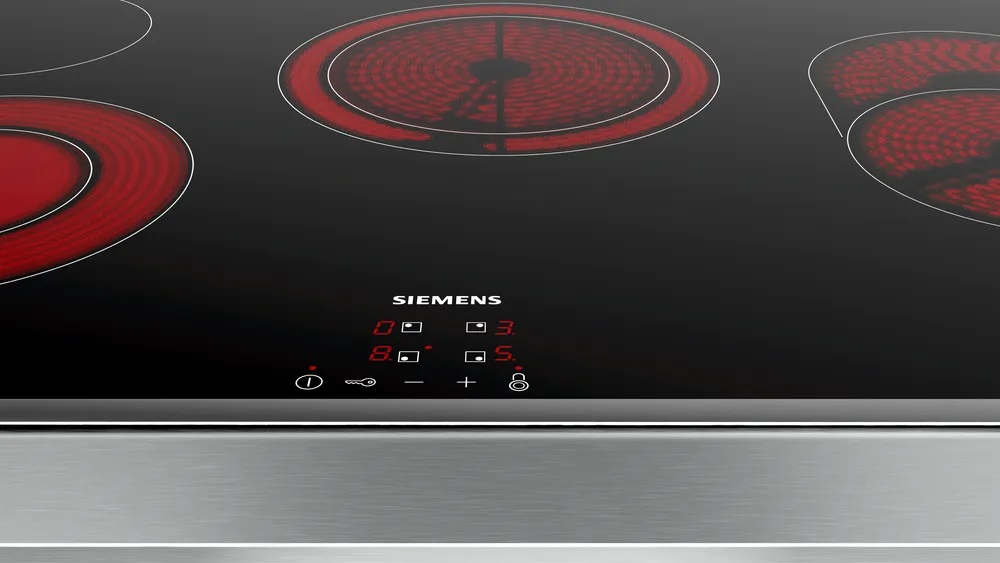 TouchControl controls Siemens glass ceramic cooktop