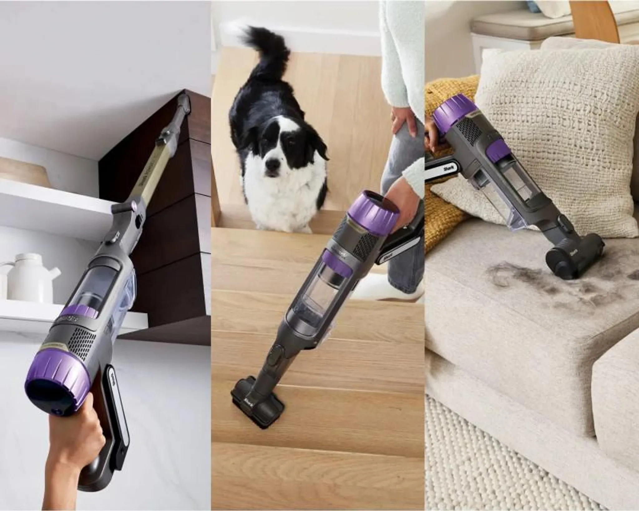 Shark IP3251EUT as a handheld vacuum for cleaning ceilings and upholstery, great for pet hair
