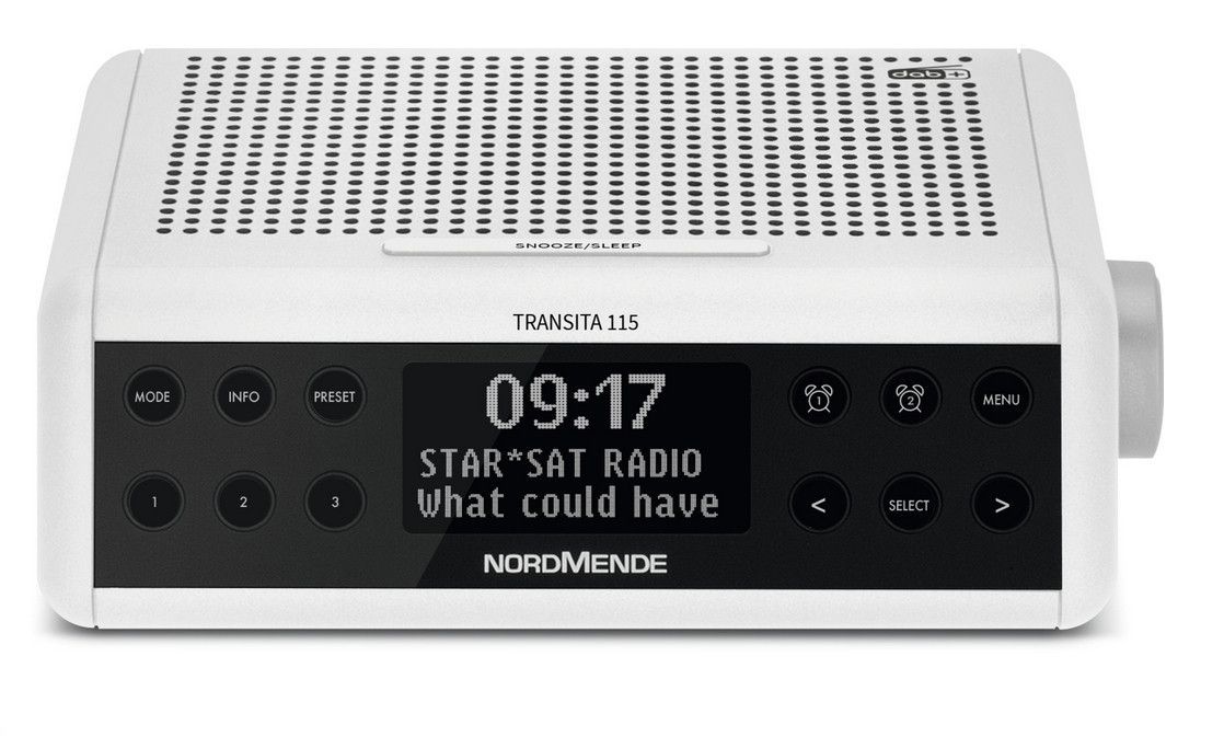 NORDMENDE Transita 115 DAB+/FM clock radio, white