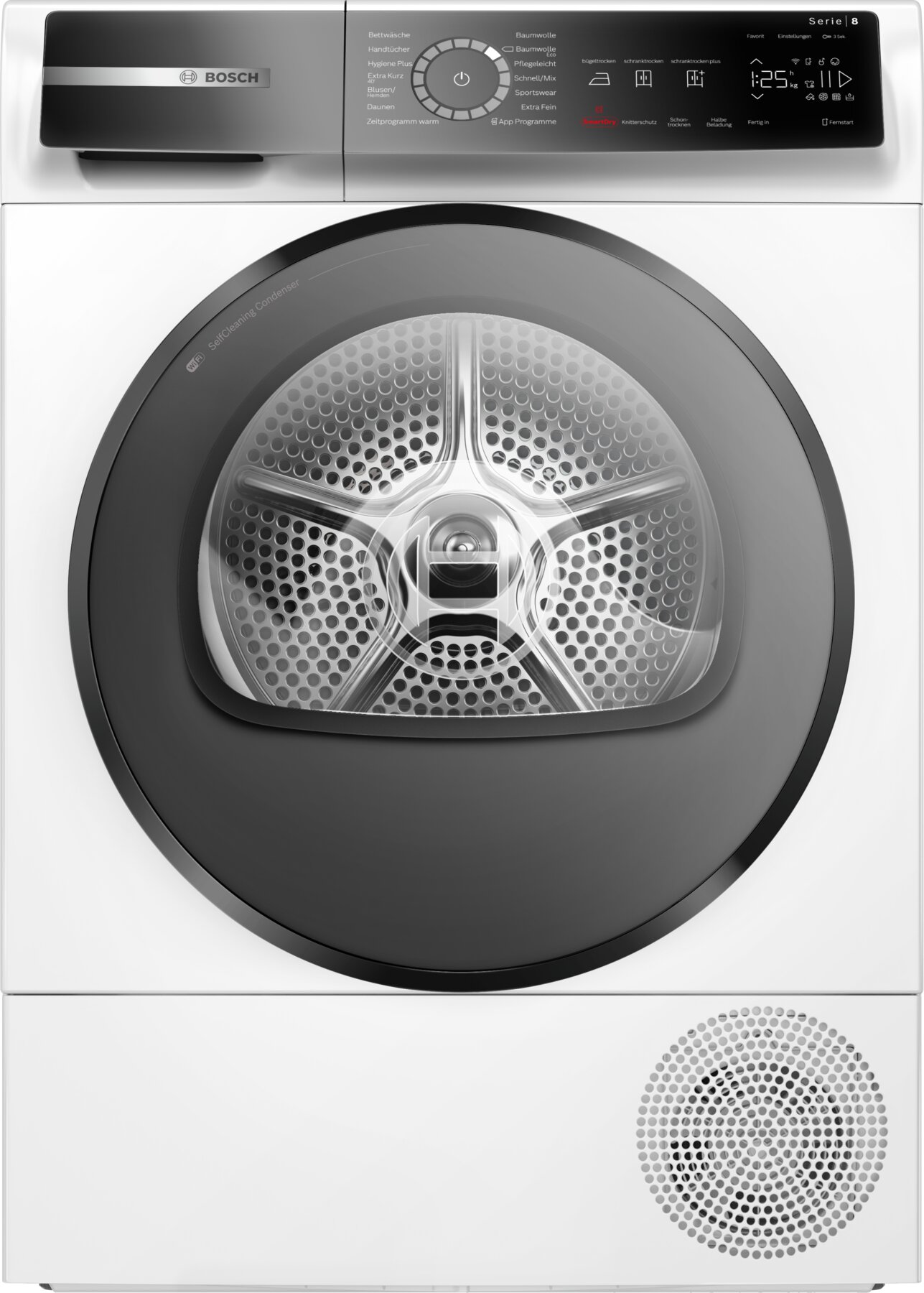 BOSCH Series 8 WQB235B40 heat pump dryer - Efficient and gentle drying with energy class A+++