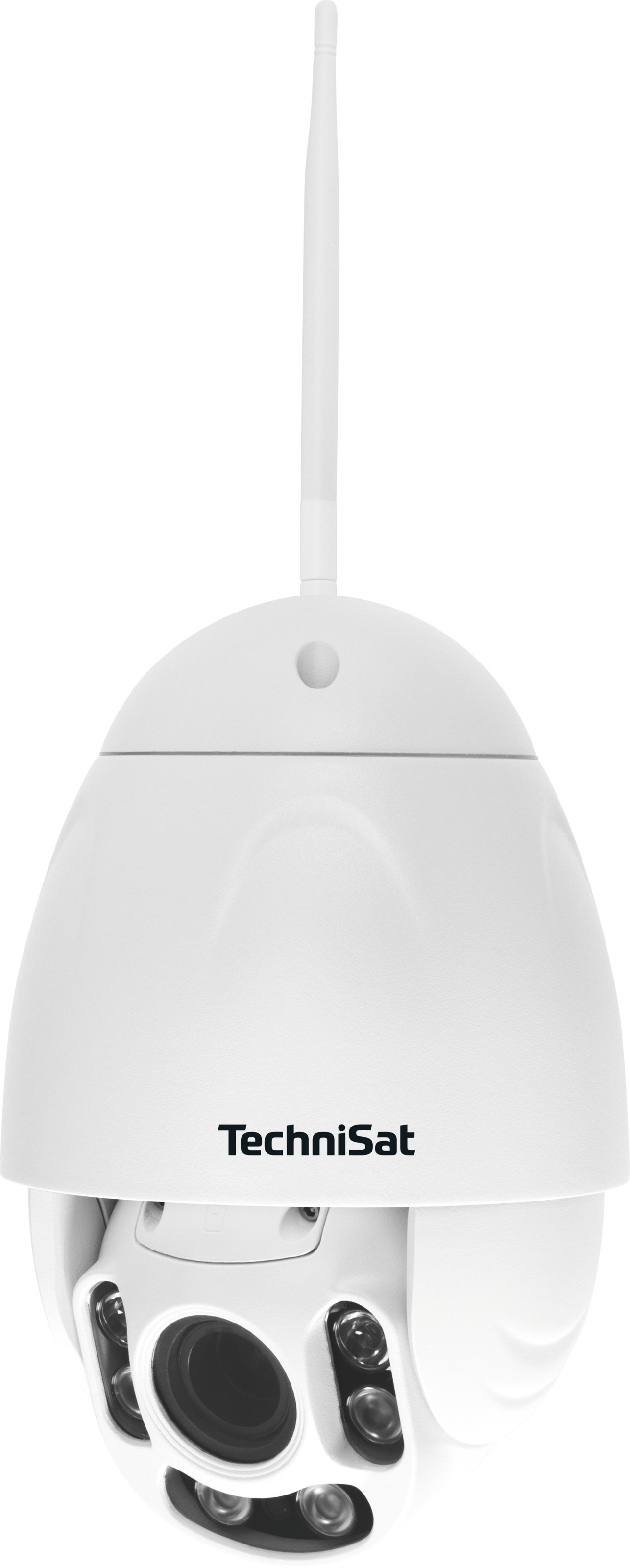 TECHNISAT Outdoor Camera AK2 – side view of the compact security camera with mounting bracket