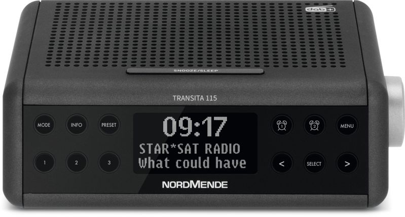 1IJ5mJnmgWMW3I NORDMENDE Transita 115 DAB + FM clock radio black