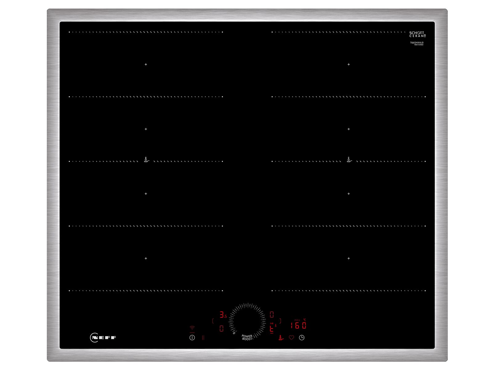 Neff T66SHX4L0 induction hob, 60 cm, TouchControl, PowerBoost,