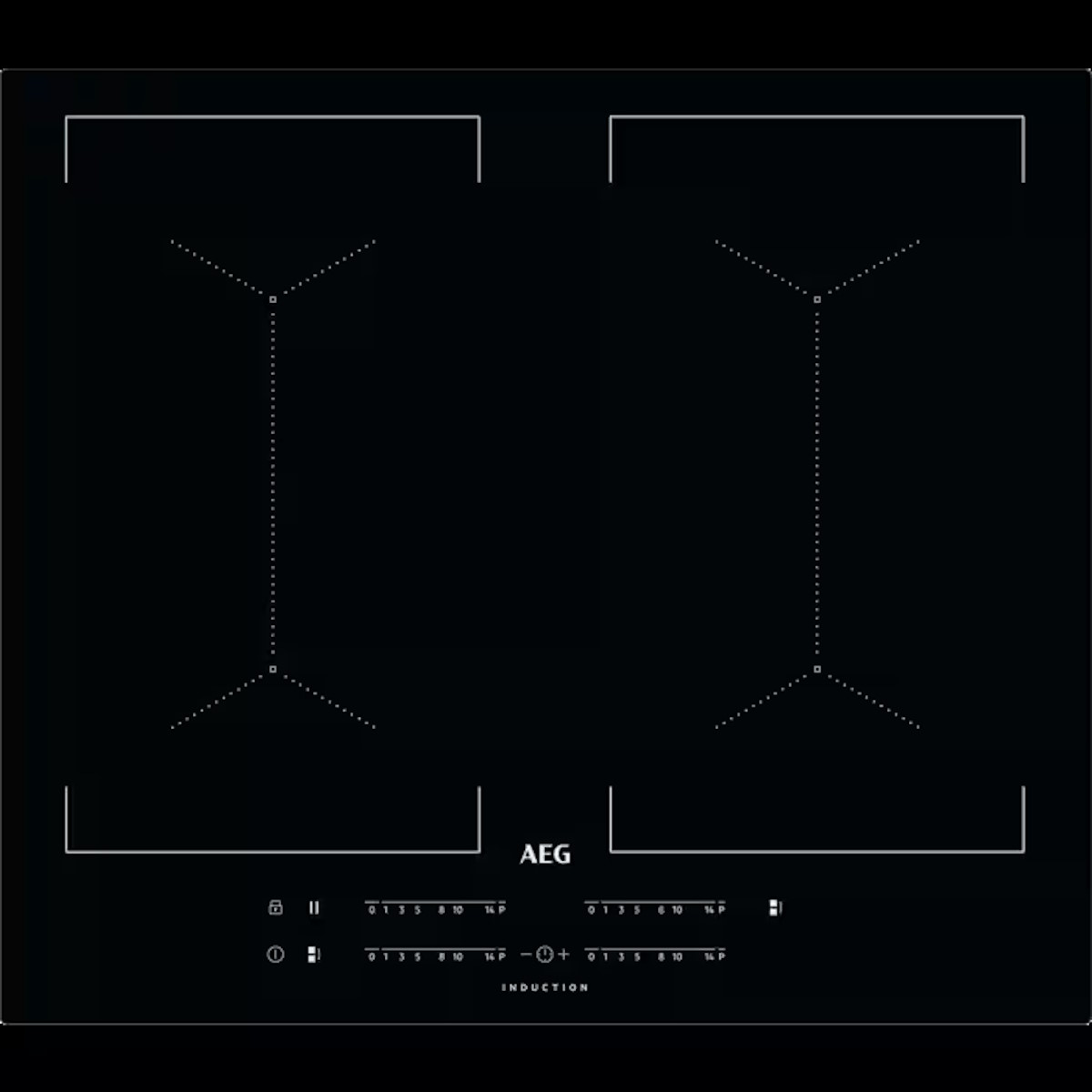 AEG IKE64450IB induction hob 60 cm, frameless, flush-mount design