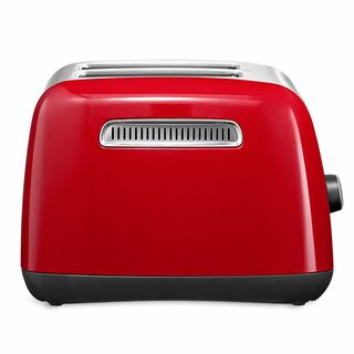 KitchenAid 5KMT221EER toaster, left side view with lever and glossy housing.