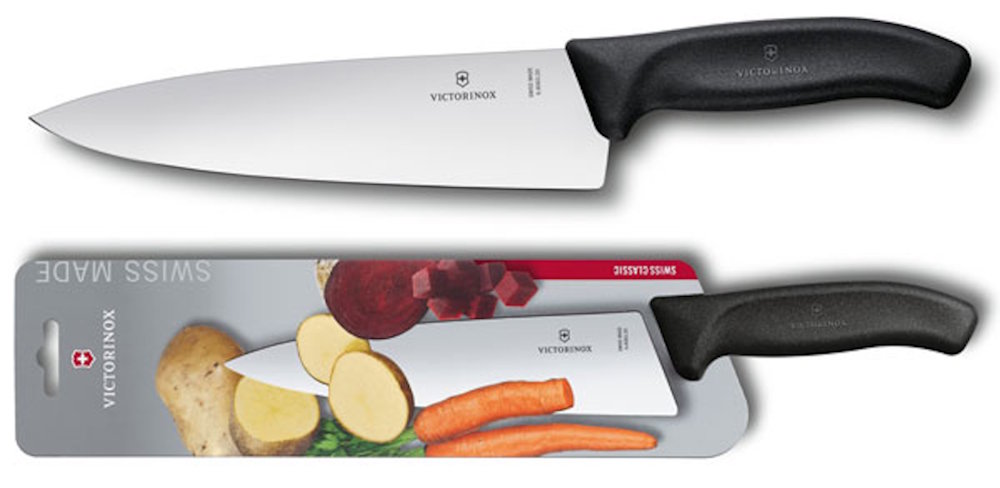Victorinox SwissClassic 20 cm Carving Knife – Extra Wide Blade Victorinox SwissClassic Carving Knife 20 cm Extra Wide with Black Handle
