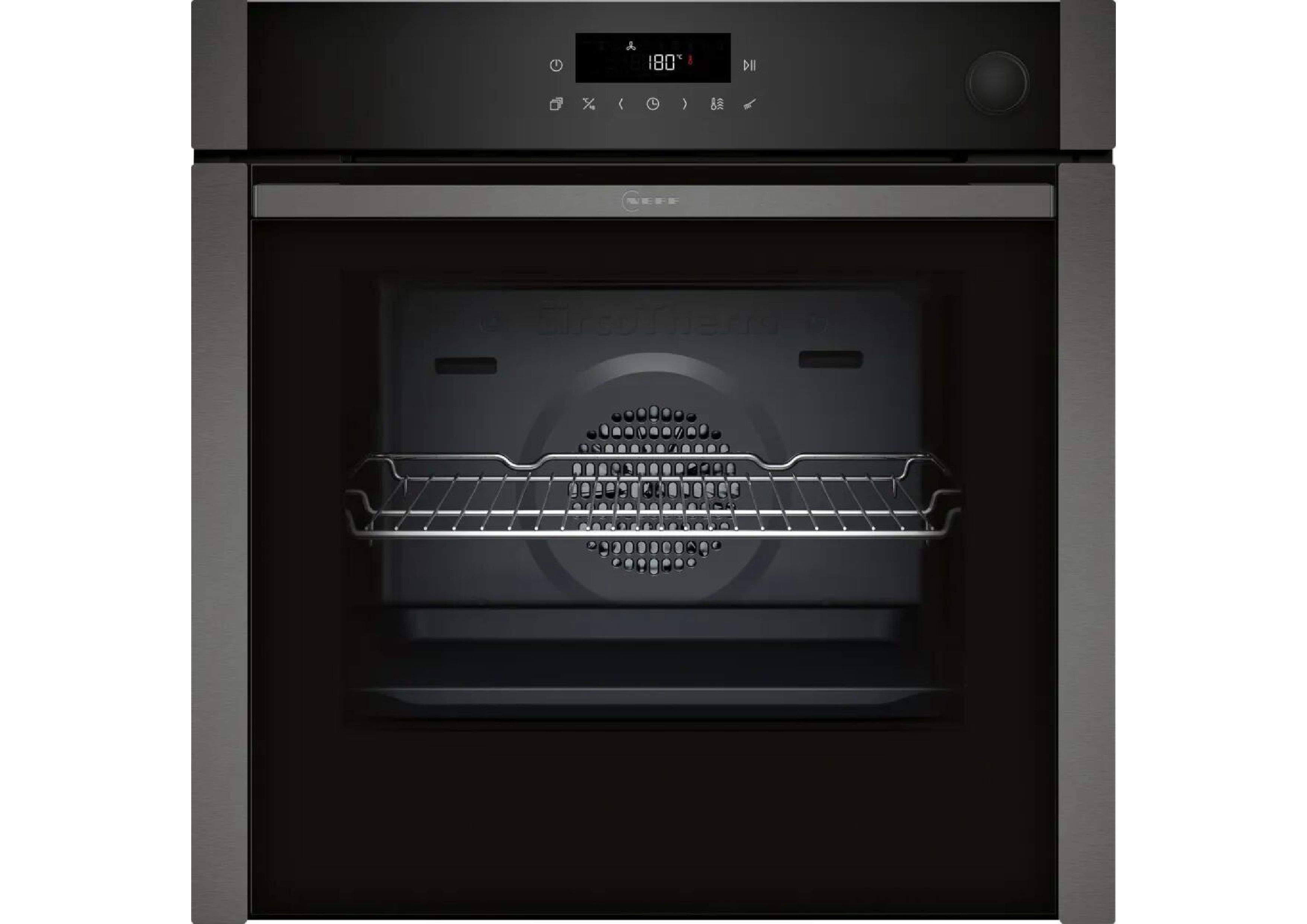 Neff built-in oven Graphite Grey front view