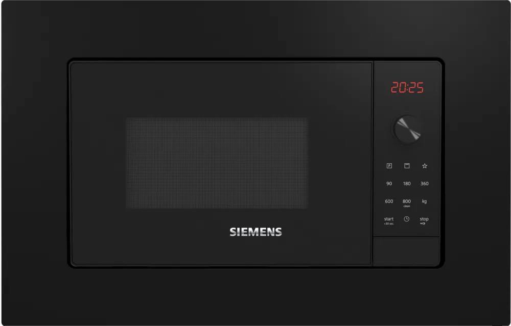 Siemens iQ300 BE623LMB3 Built-in Microwave with Grill Function (20 Liters, Black)
