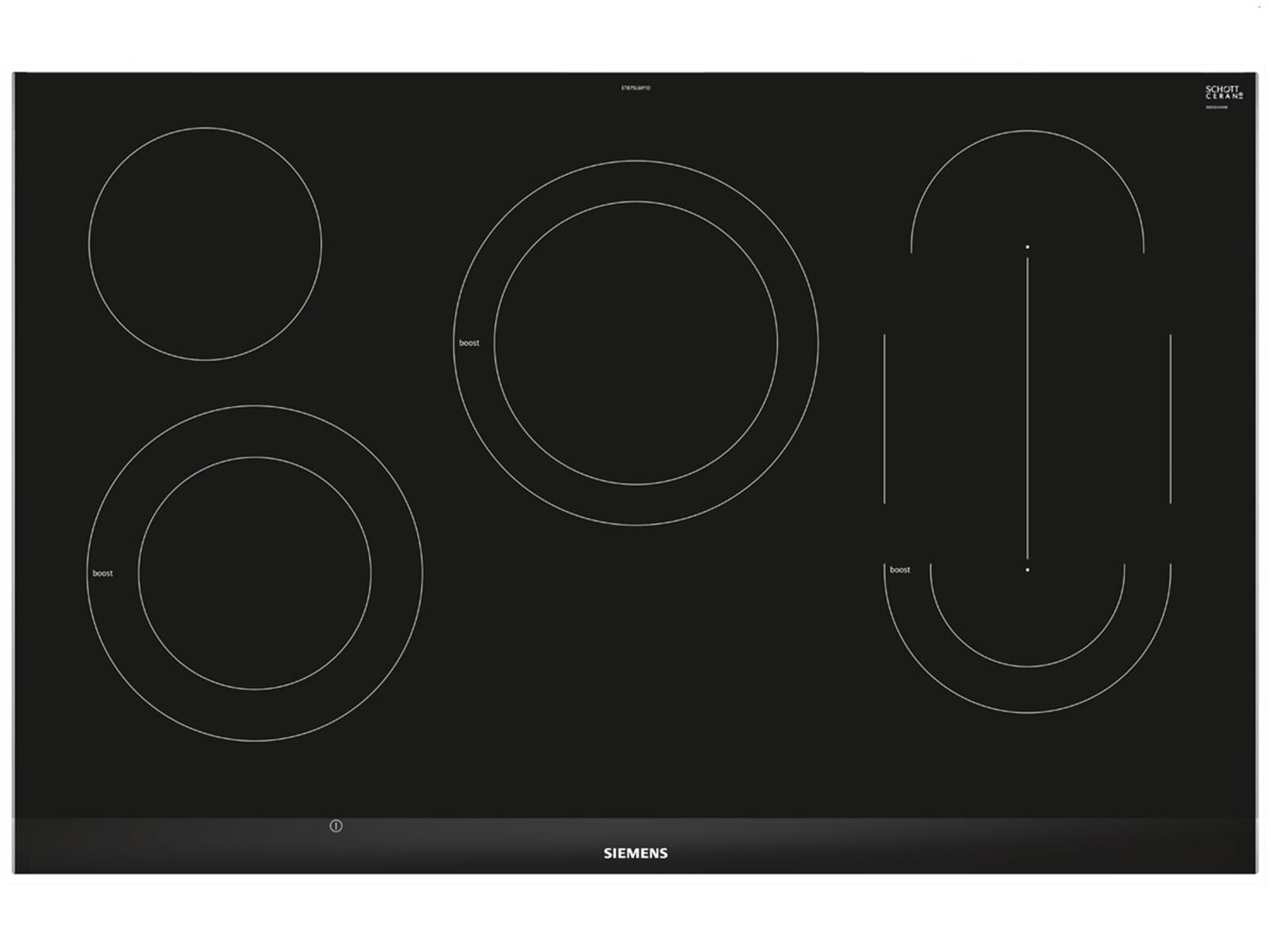 Siemens ET875LMP1D induction hob, width 80 cm with stainless steel frame