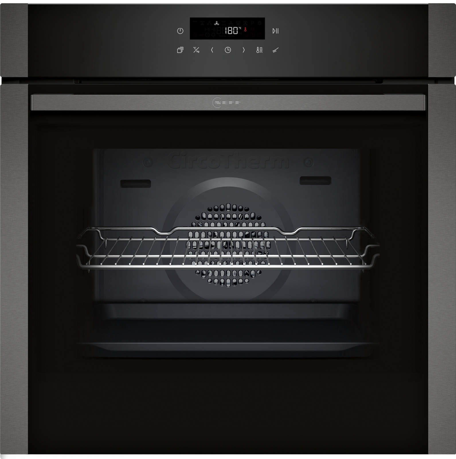 Neff B6ACJ7AG3 built-in oven with pyrolysis, 71 liters, stainless steel, hot air Neff B6ACJ7AG3 built-in oven with pyrolysis, 71 liters, stainless steel, hot air