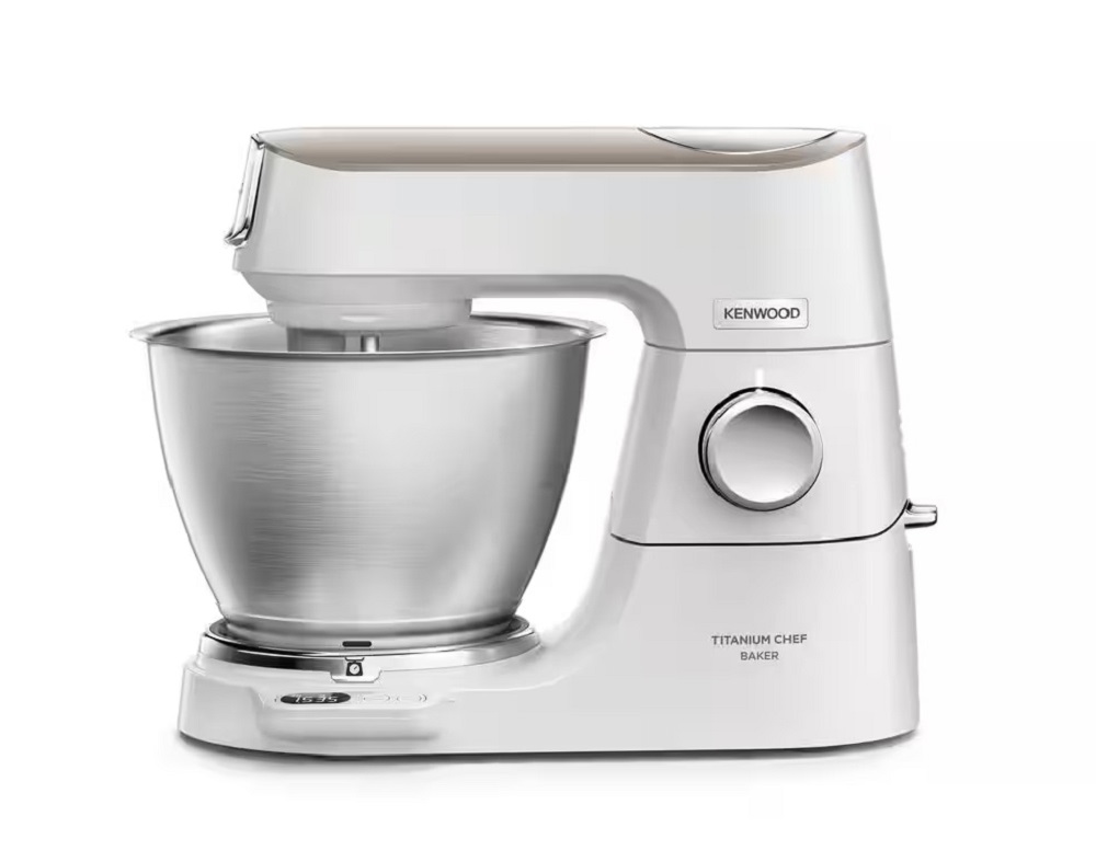 KENWOOD KVC65.001WH Titanium Chef Baker Food Processor – For precise baking & cooking in white