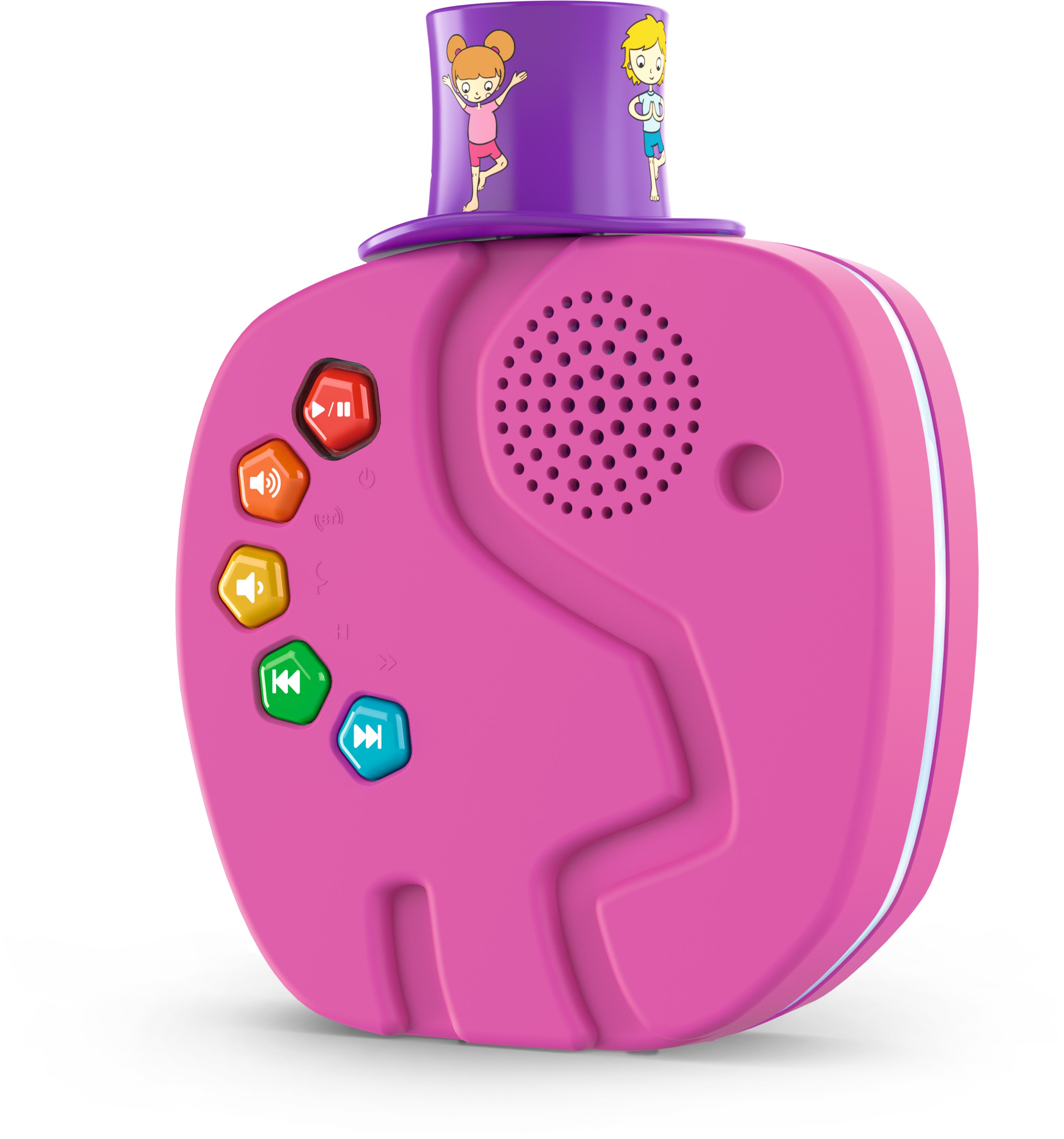 Technifant Pink with hearing cap attached.