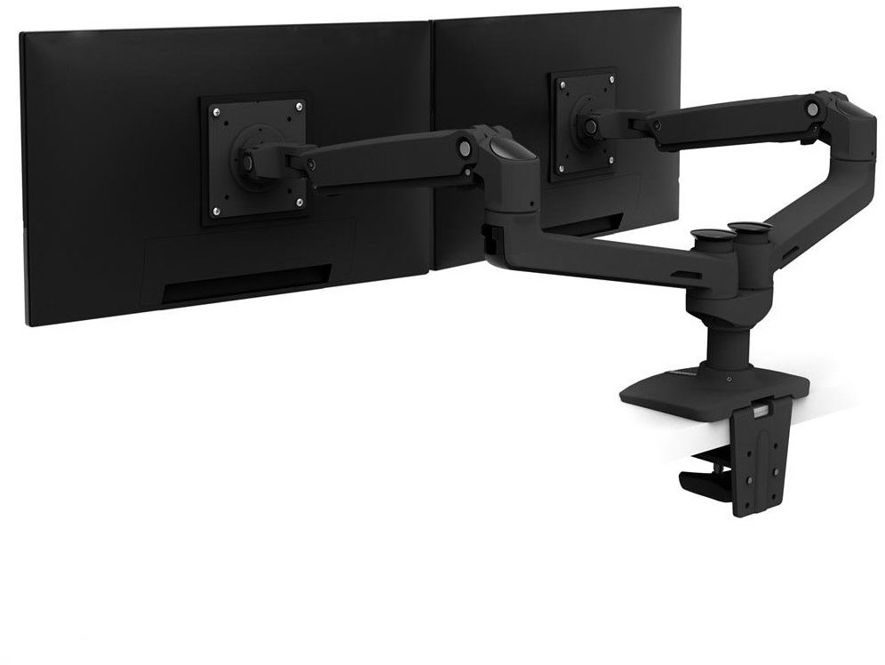 LX Dual Monitor Arm für zwei Monitore nebeneinander, Tischhalterung