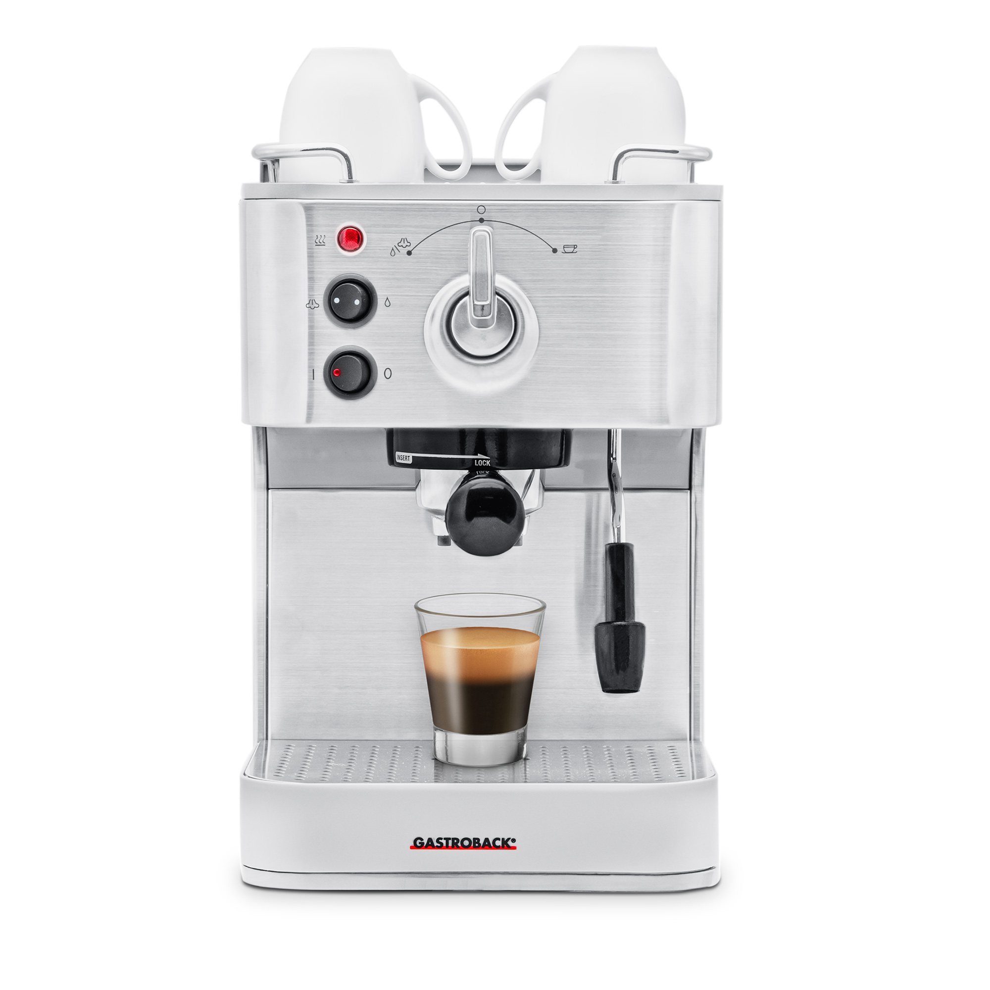 Gastroback 42606 Design Espresso Plus portafilter machine, stainless steel