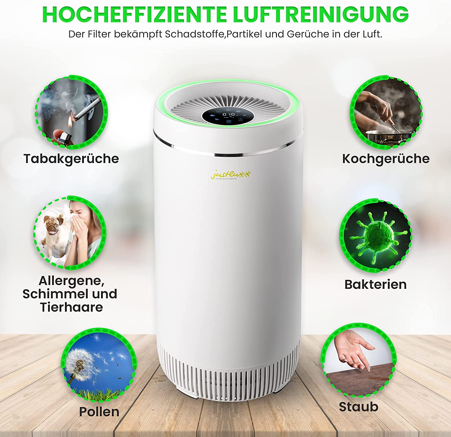 justluxx Luftreiliger A-MAX-3 | Hocheffiziente Luftreinigung