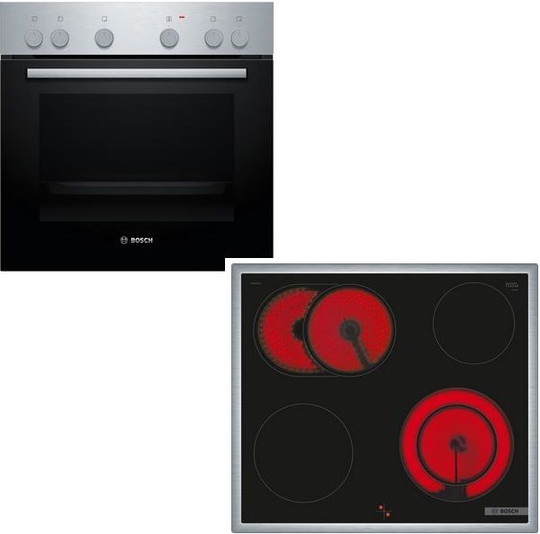 Bosch HND211AR62 Built-in cooker set, HEF010BR1 Series 2 60 x 60 cm + NKN645GA2E Series 4, 60 cm