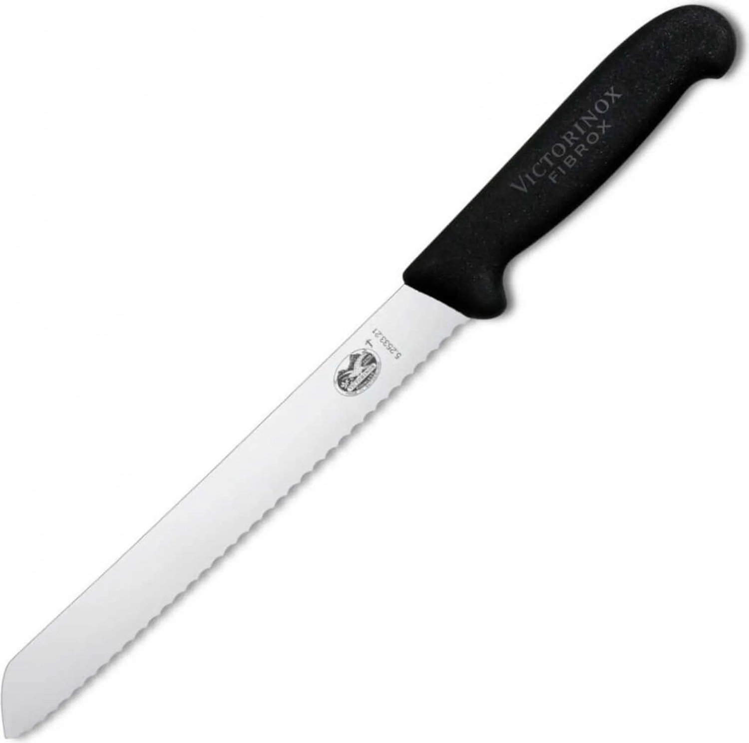Side view of the Victorinox bread knife with serrated blade