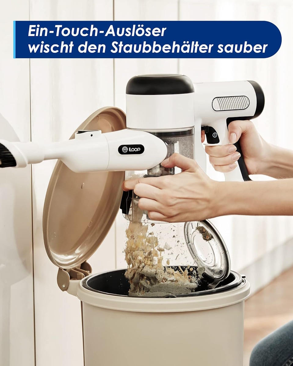 Tineco Pure One X Essentials – dust container with one-touch release, easy emptying