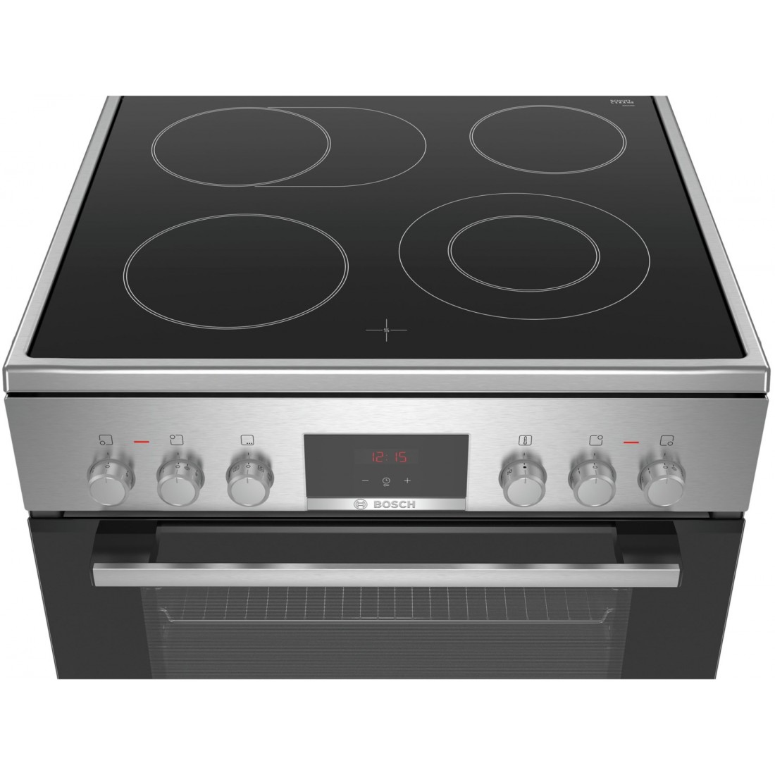 Glass ceramic hob of the BOSCH HKR39C250 electric stove