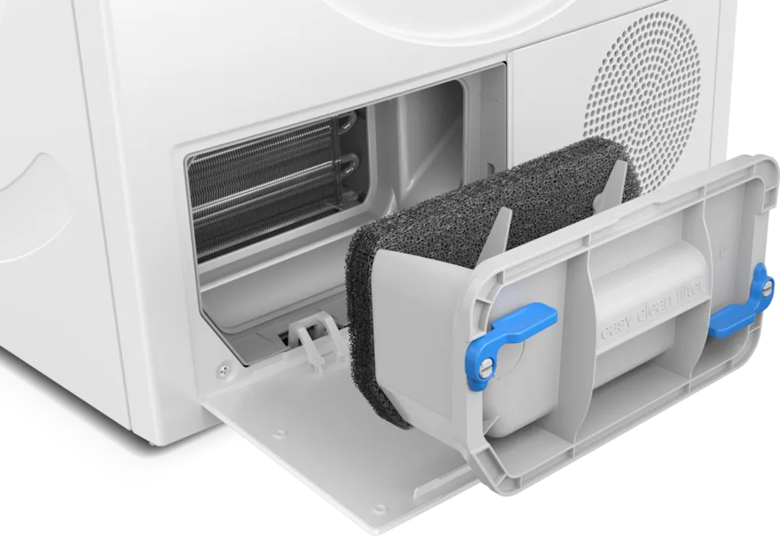 Detailansicht des EasyClean Flusenfilters, einfach zu reinigen