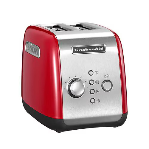 KitchenAid 5KMT221EER toaster, right side view with elegant rounded design.
