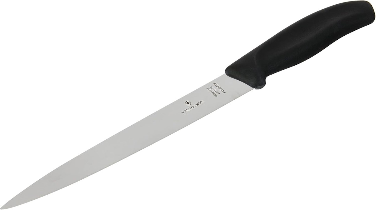 Flexible blade of the Victorinox filleting knife, side view