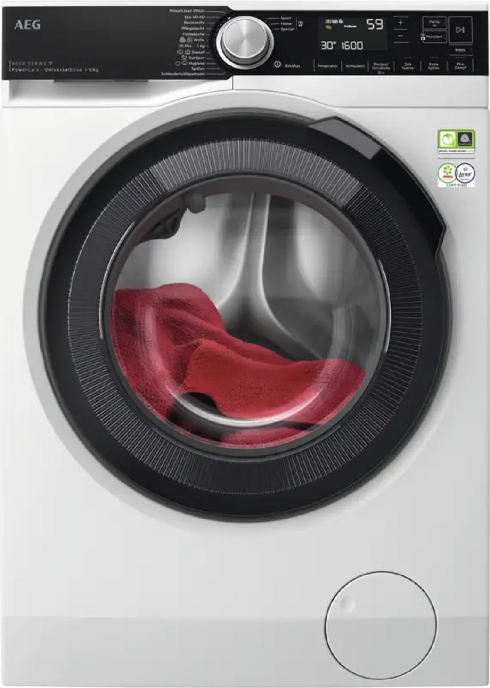 AEG LR8E80600 – 10kg WiFi Washing Machine with PowerCare & UniversalDose Drawer
