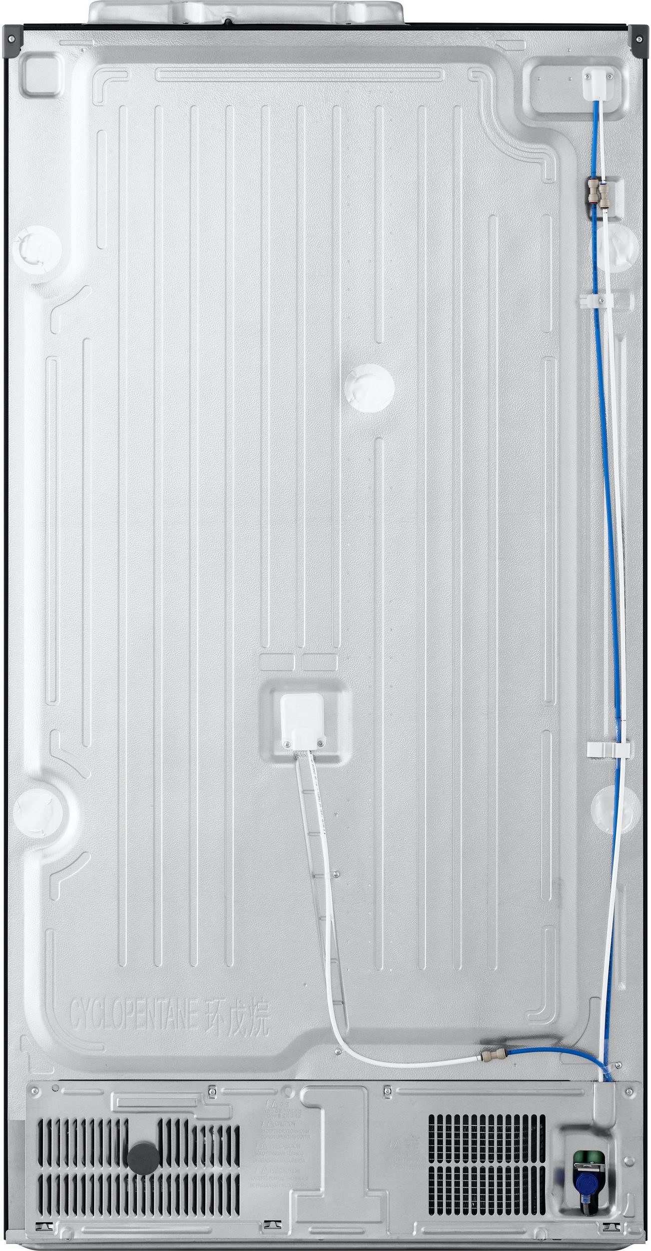 LG GSLC41EPPE – rear view showing connections and ventilation