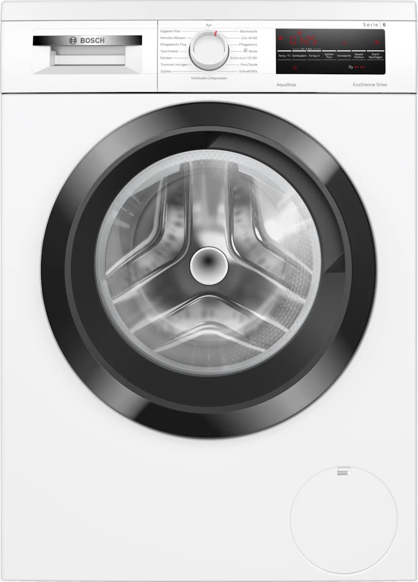 Bosch Series 6 washing machine WUU28T48, ​​front-loading in white, 8 kg capacity, built-under.