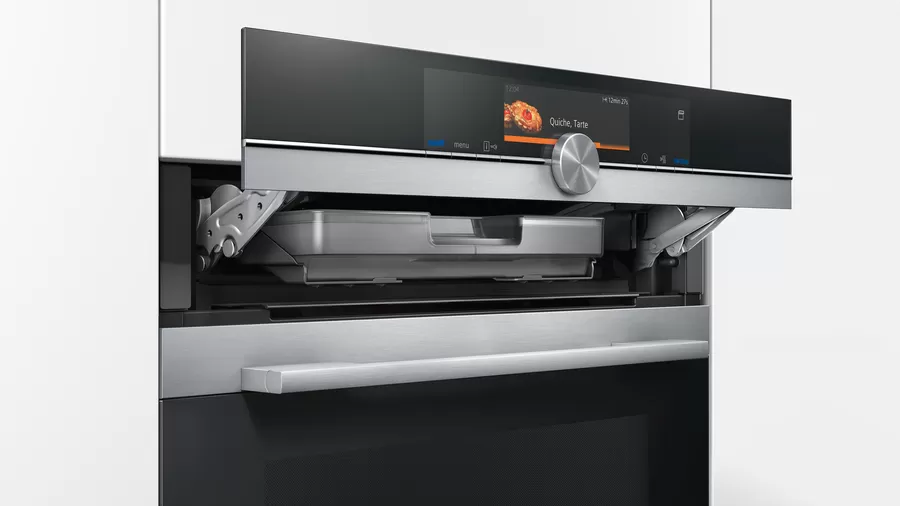 SIEMENS HS658GXS7 iQ700 Einbau-Dampfbackofen 60 x 60 cm Edelstahl Griff