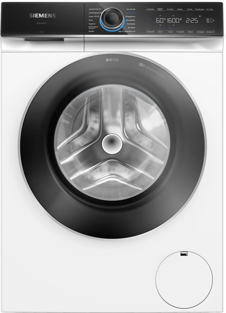 Siemens WG56B2A41 iQ700 washing machine 10 kg, 1600 rpm front view